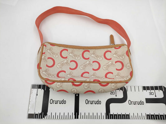 CELINE C Macadam Pouch Handbag