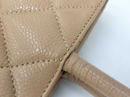 CHANEL Coco Mark Deka Coco Reissue Tote Bag in Caviar Skin