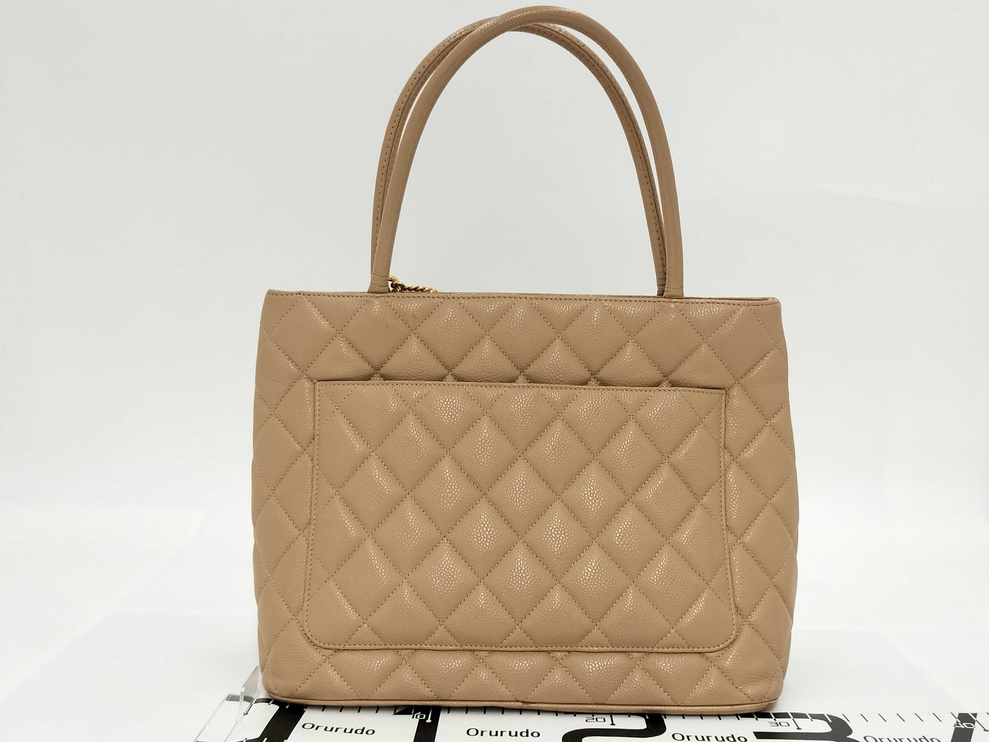 CHANEL Coco Mark Deka Coco Reissue Tote Bag in Caviar Skin