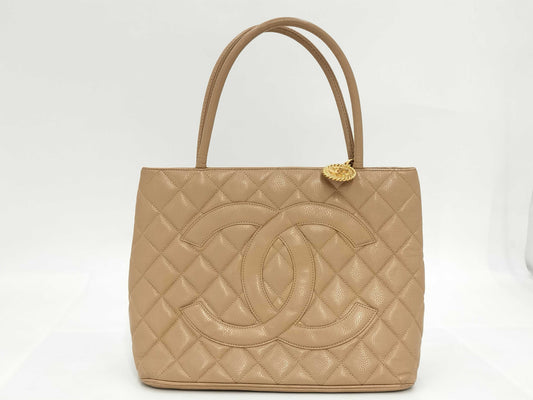 CHANEL Coco Mark Deka Coco Reissue Tote Bag in Caviar Skin