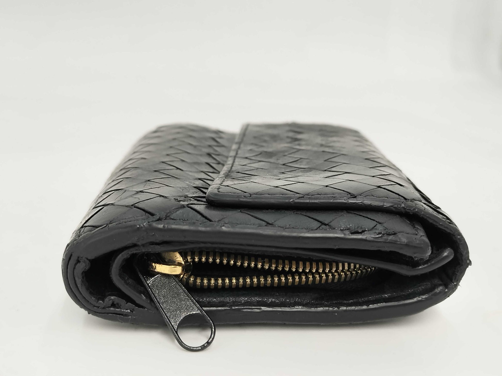 BOTTEGA VENETA Intrecciato Wallet Black Wallet