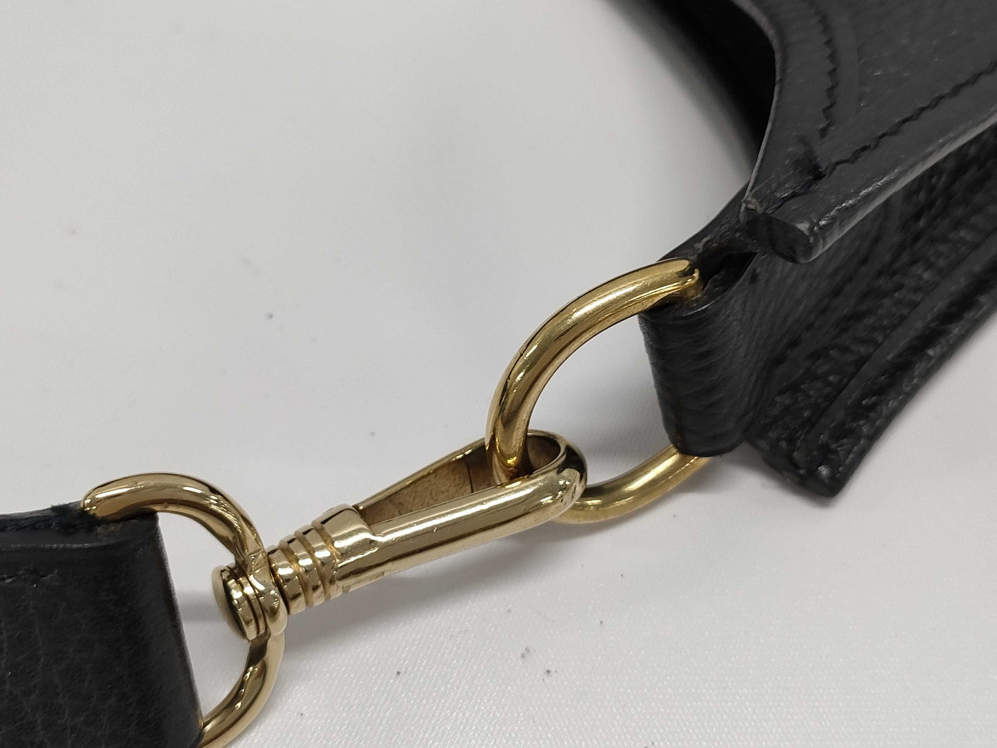 HERMES Evelyne 1 GM Ardennes Black with Gold Hardware, Shoulder Bag
