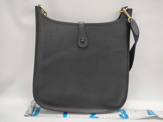 HERMES Evelyne 1 GM Ardennes Black with Gold Hardware, Shoulder Bag
