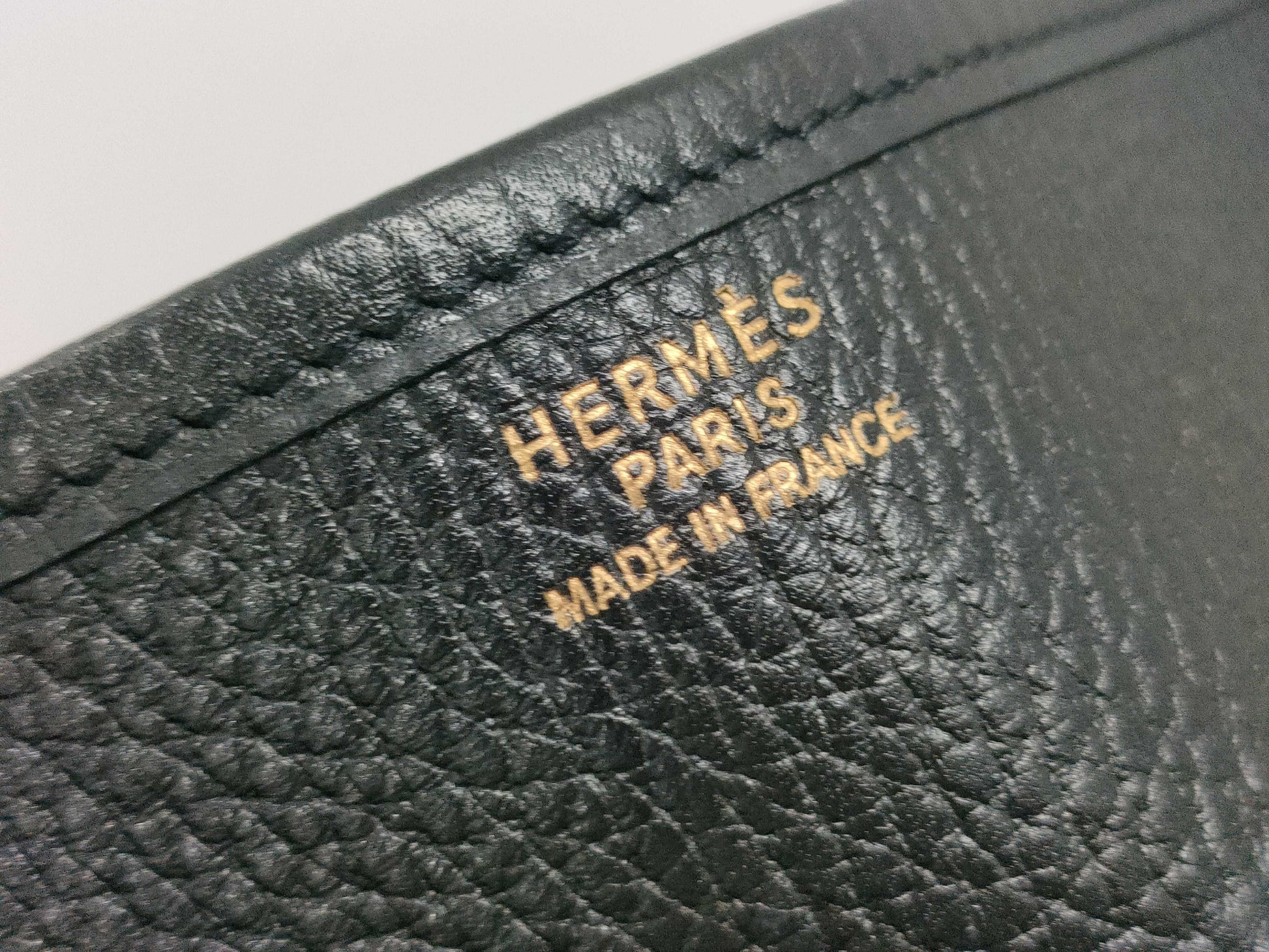 HERMES Evelyne 1 GM Ardennes Black with Gold Hardware, Shoulder Bag