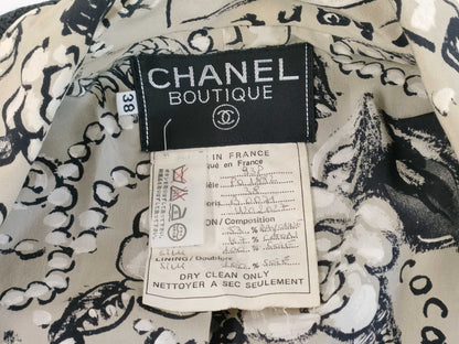CHANEL 93P Tweed Set, Vintage, Size 38, Includes Replacement Buttons and Fabric, Other Apparel
