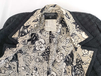 CHANEL 93P Tweed Set, Vintage, Size 38, Includes Replacement Buttons and Fabric, Other Apparel