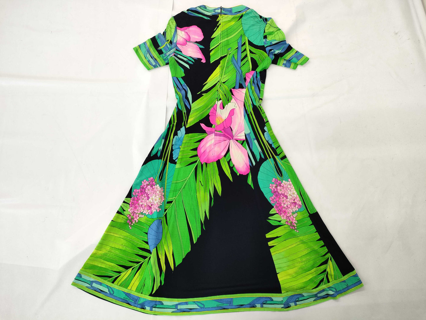 LEONARD Floral Print Dress, Cancan Material, Size 0