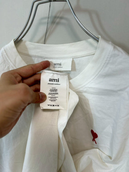 AMI PARIS Logo T-shirt, Cut and Sewn, JP Tag, Size S