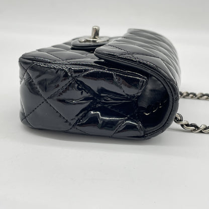 CHANEL Mini Matelasse Chain Shoulder Bag, Black, 18th Series