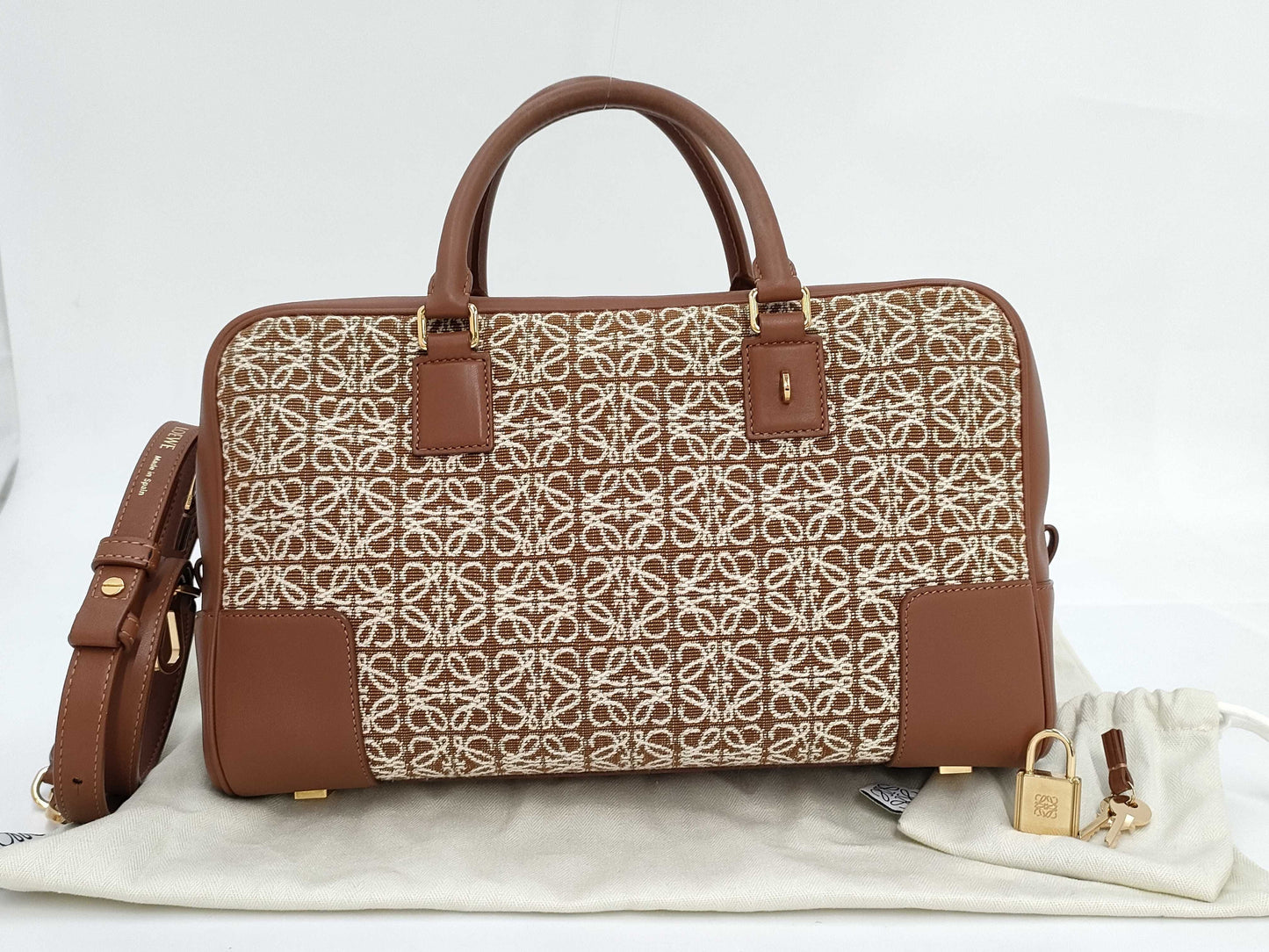 LOEWE Amazona 28 2-way Shoulder Bag with Anagram A039N08X02 Handbag