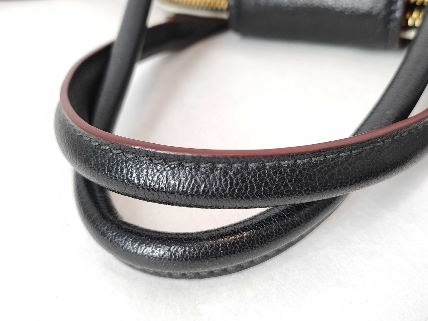 Miu Miu SG - Miu Miu RL0068 Leather 2-way Handbag Black