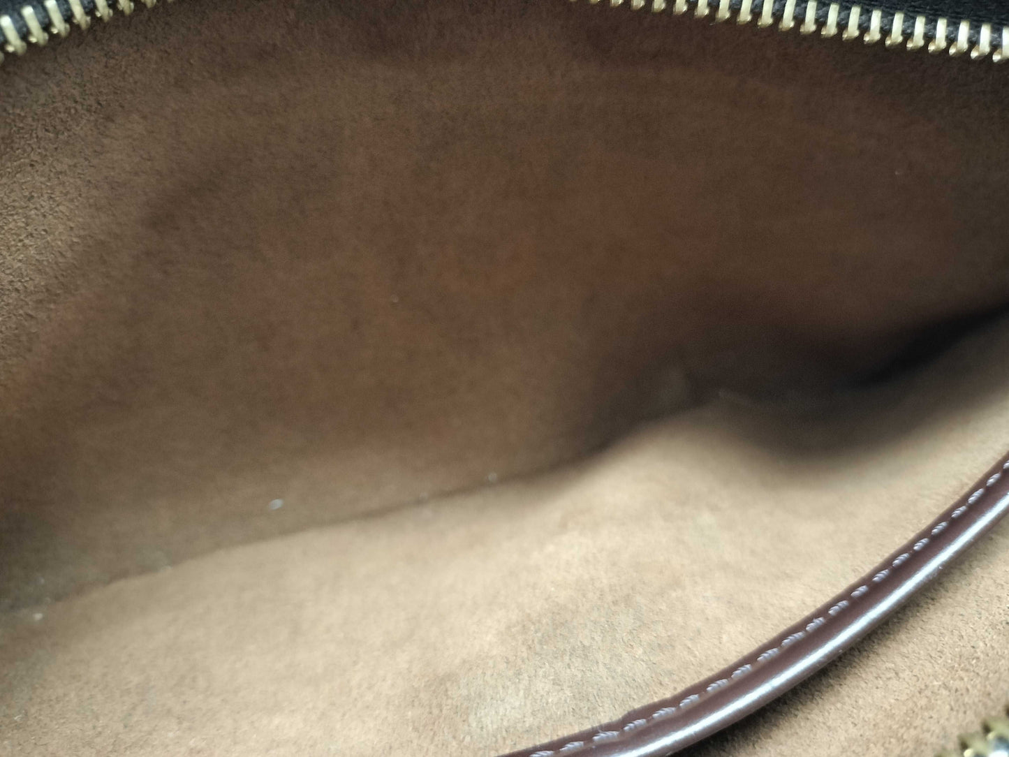 LOUIS VUITTON Damier ID-Damier Ebene Canvas Felice 25cm #FL0052 Pochette GHW Second Bag