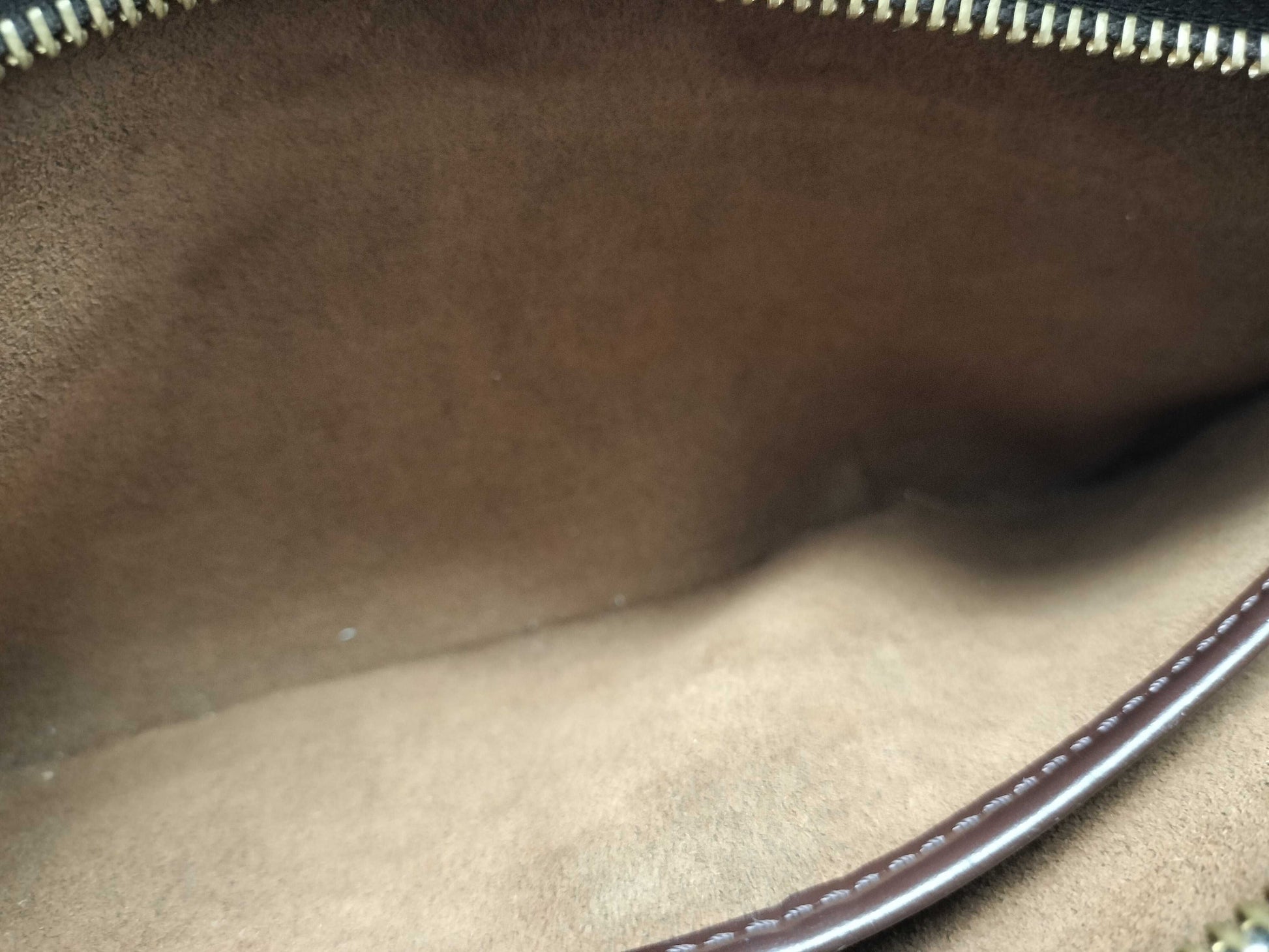 LOUIS VUITTON Damier ID-Damier Ebene Canvas Felice 25cm #FL0052 Pochette GHW Second Bag