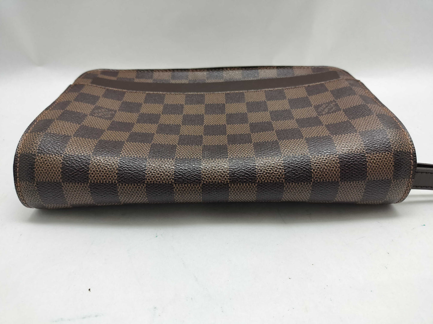LOUIS VUITTON Damier ID-Damier Ebene Canvas Felice 25cm #FL0052 Pochette GHW Second Bag