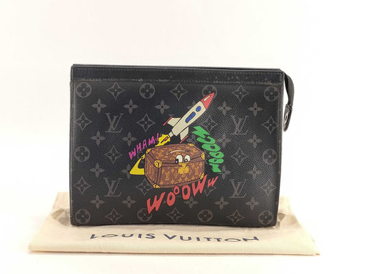 LOUIS VUITTON ID - Louis Vuitton Bag Pochette Cartoon Voyage MM Monogram Canvas 26cm #withNFC Second Bag