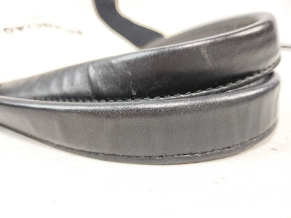 BALENCIAGA Navy Cabas Canvas and Leather Handbag, Beige and Black, 339933