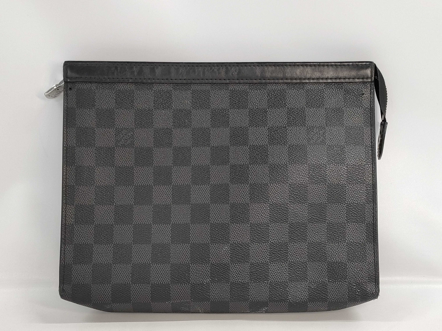LOUIS VUITTON N41696 Damier Graphite Voyage Pochette Clutch Bag, Pouch, Document Case, Second Bag