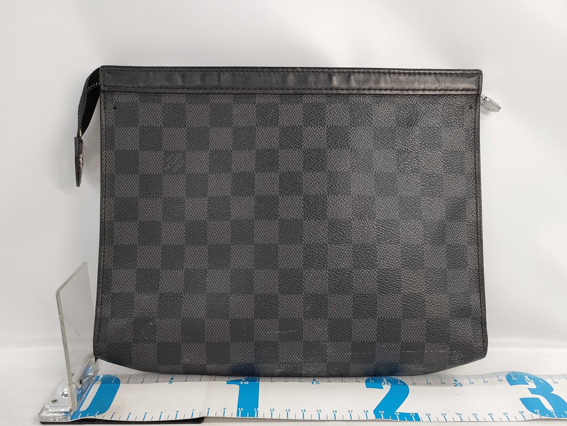 LOUIS VUITTON N41696 Damier Graphite Voyage Pochette Clutch Bag, Pouch, Document Case, Second Bag