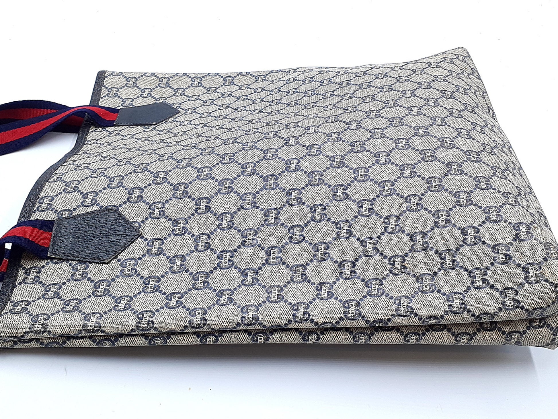 GUCCI 4-Piece Set GG Supreme Sherry Line Leather Tote Bag