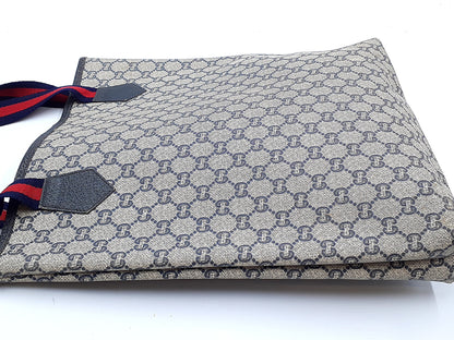 GUCCI 4-Piece Set GG Supreme Sherry Line Leather Tote Bag