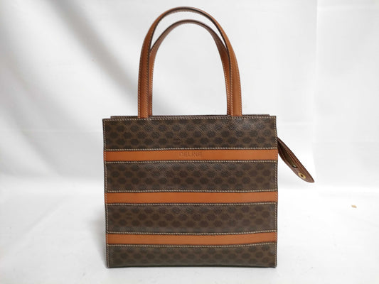 CELINE Macadam PVC Handbag MC96 Brown