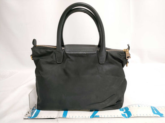 PRADA Prada handbag tote bag nylon triangular plate