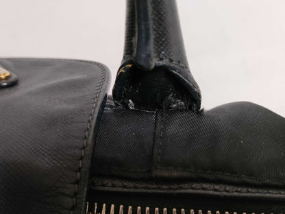 PRADA Prada handbag tote bag nylon triangular plate