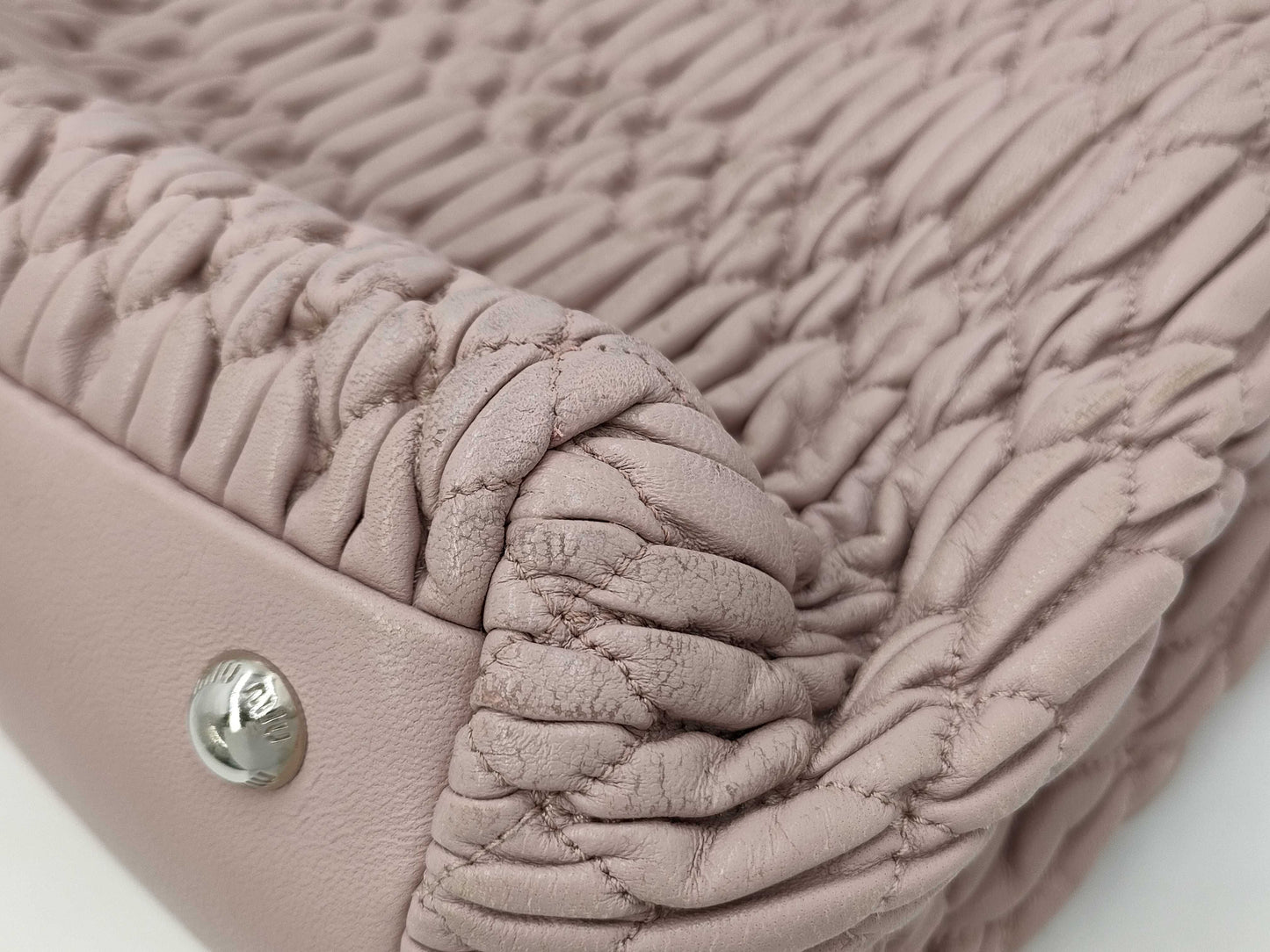 Miu Miu Matelasse Pink Handbag