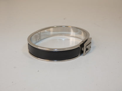 HERMES Logo Jet Bracelet Bangle