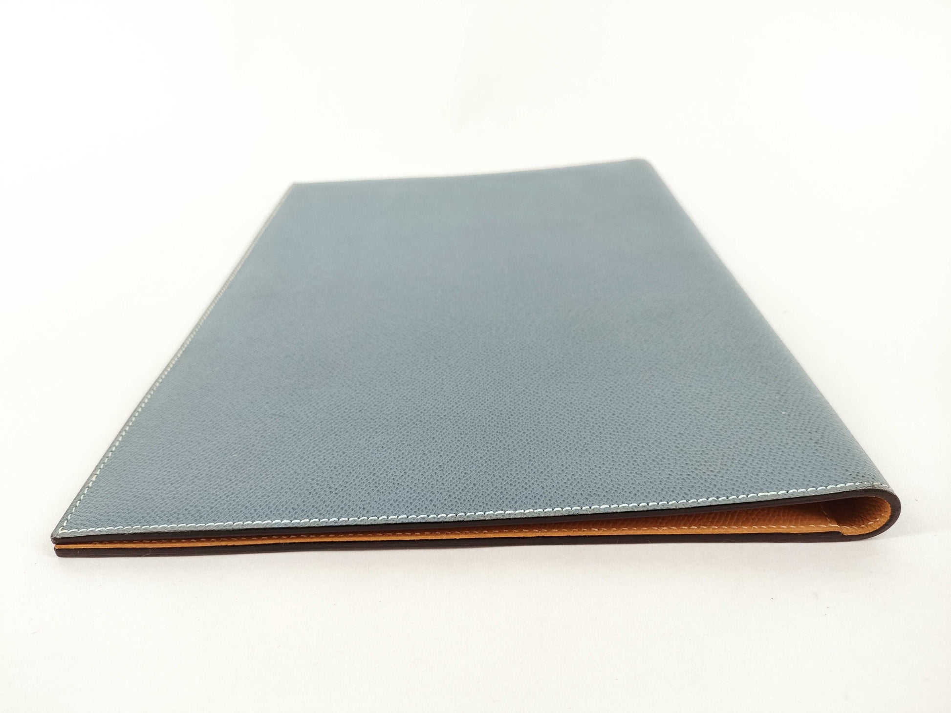 HERMES Agenda GM Blue Jean Second Bag