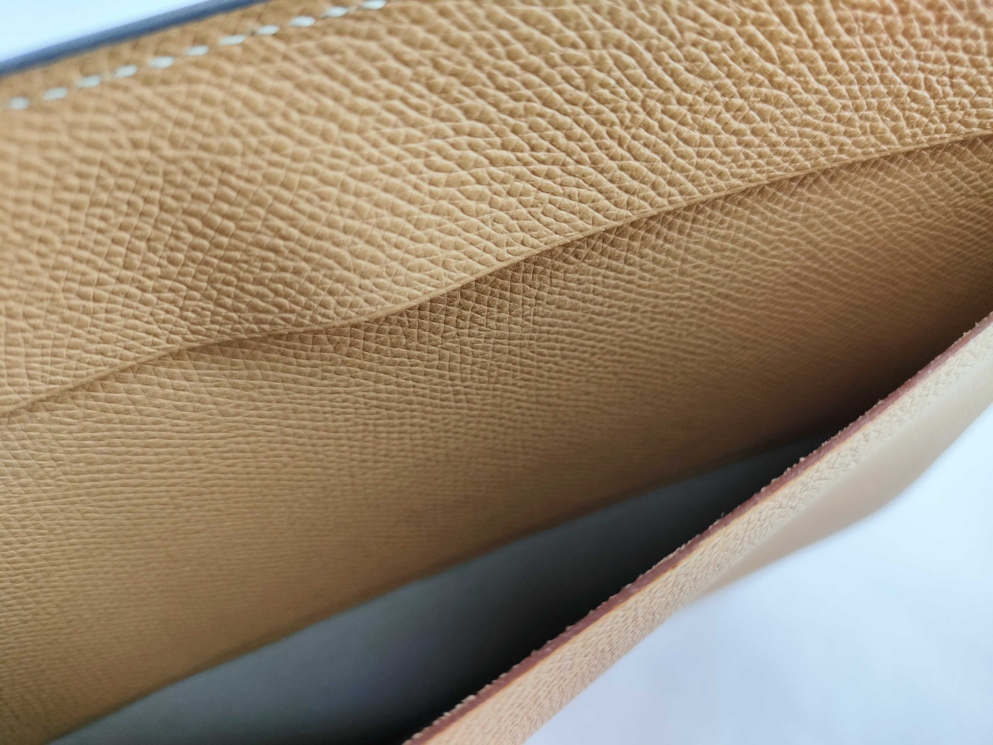 HERMES Agenda GM Blue Jean Second Bag