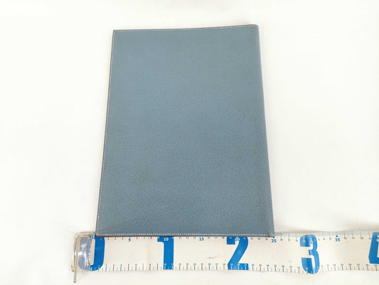 HERMES Agenda GM Blue Jean Second Bag