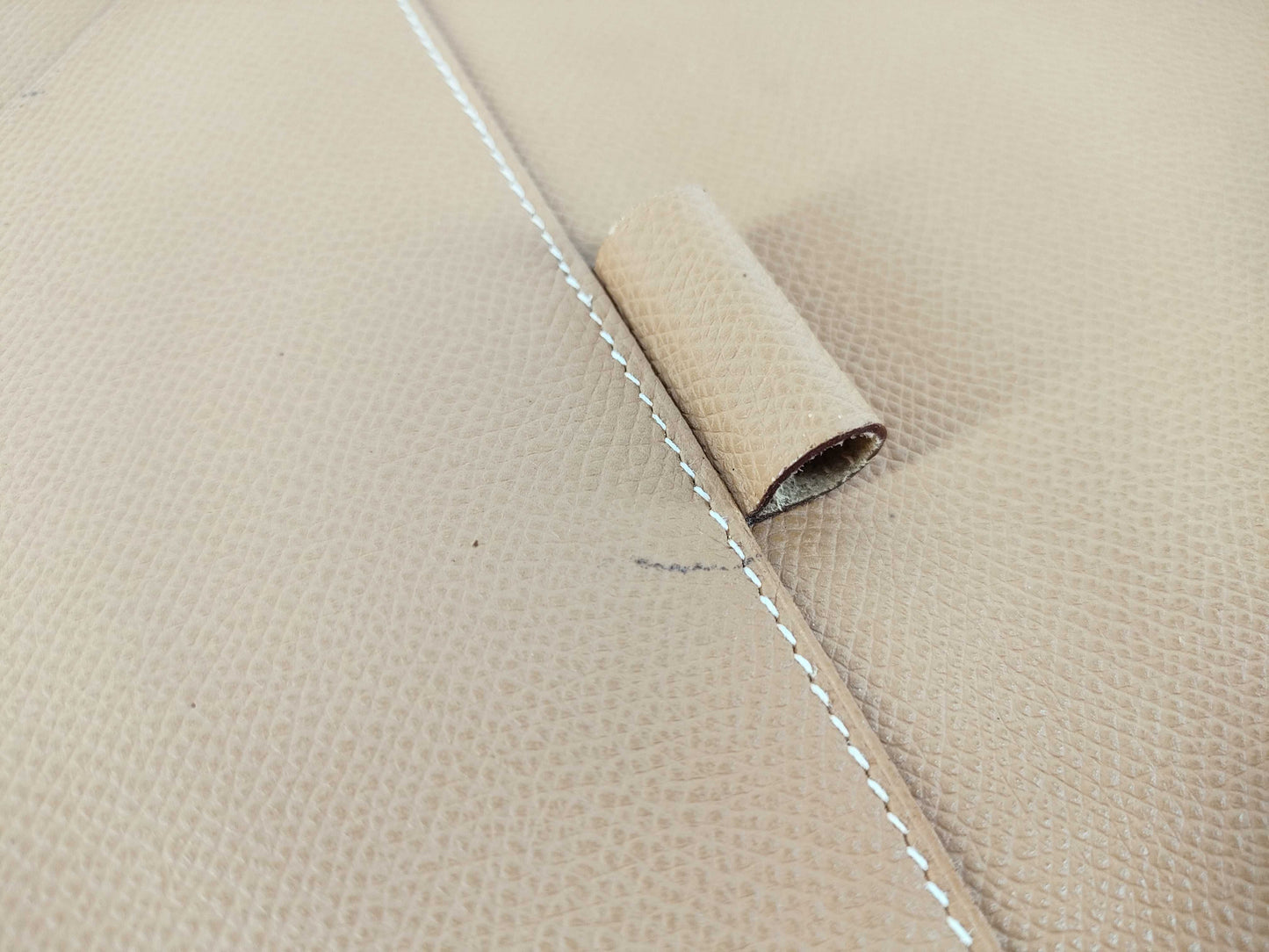 HERMES Agenda GM Blue Jean Second Bag