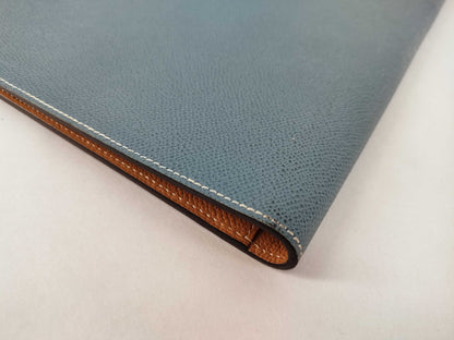 HERMES Agenda GM Blue Jean Second Bag
