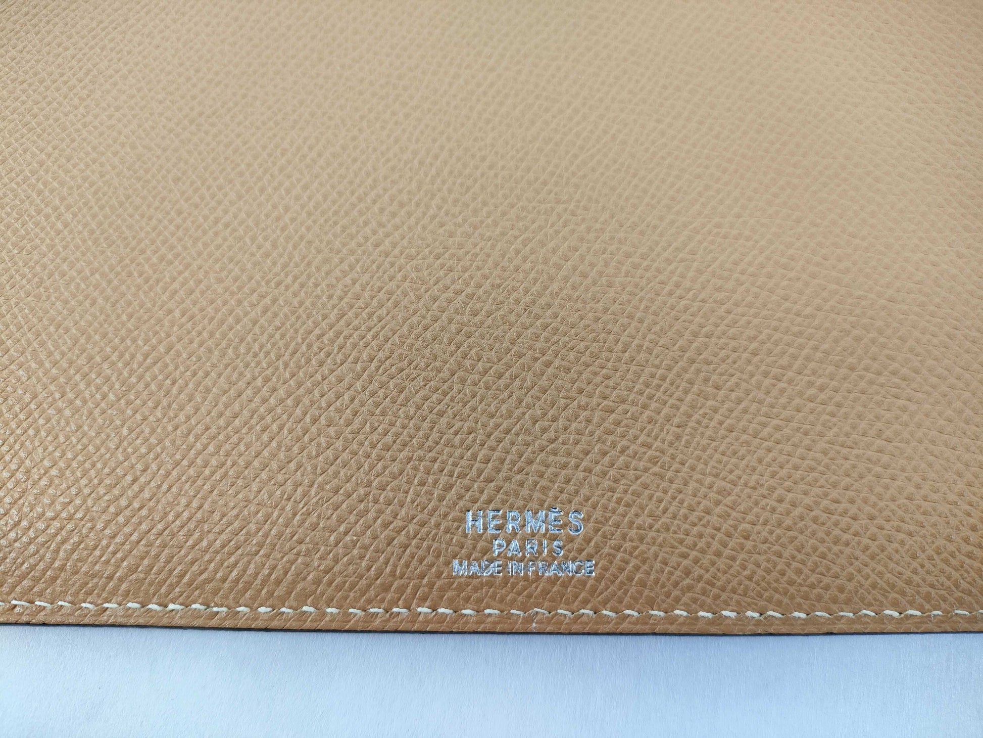 HERMES Agenda GM Blue Jean Second Bag