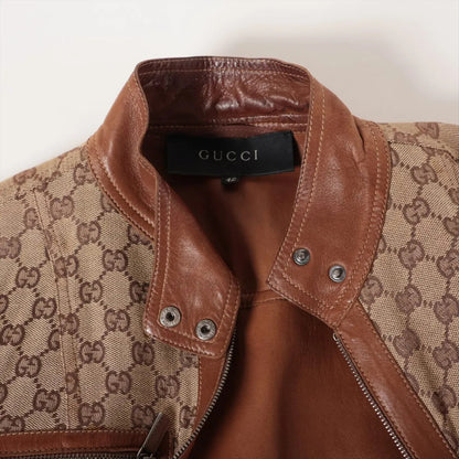 GUCCI GG Jacket, Size 42, Brown