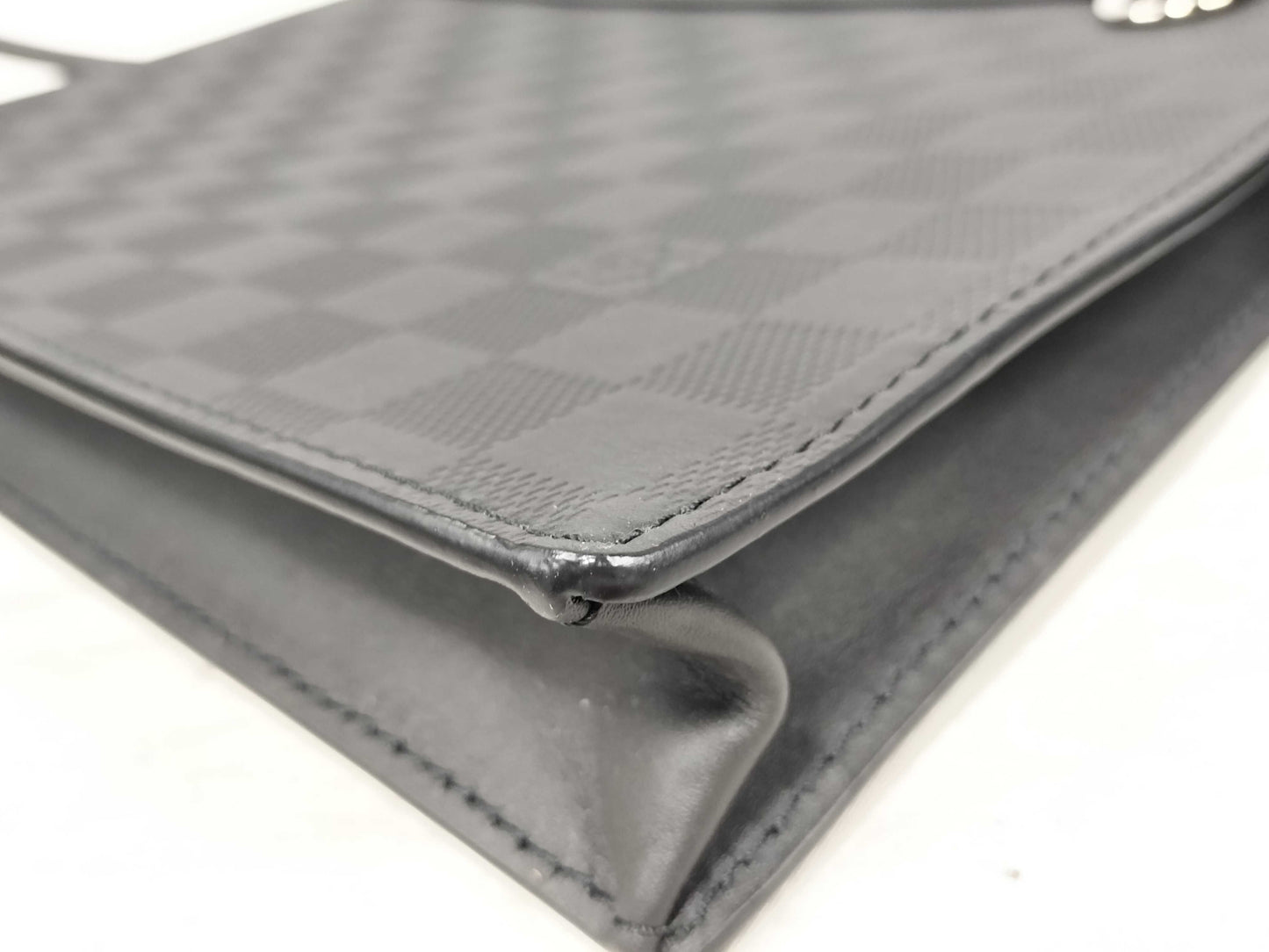 LOUIS VUITTON Damier Infini Louis Vuitton Damier Infini Stand Pouch Second Bag