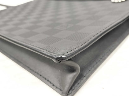 LOUIS VUITTON Damier Infini Louis Vuitton Damier Infini Stand Pouch Second Bag