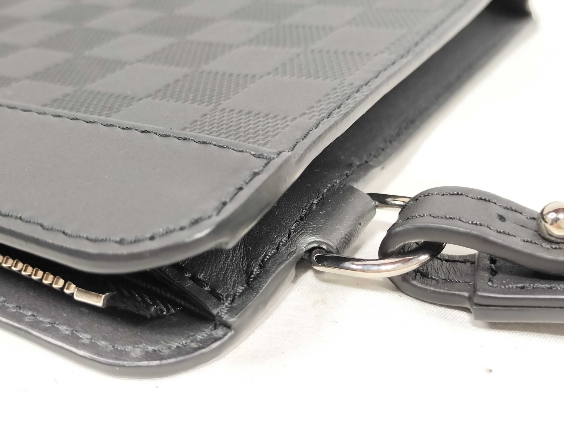 LOUIS VUITTON Damier Infini Louis Vuitton Damier Infini Stand Pouch Second Bag