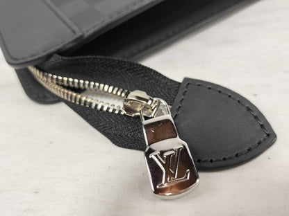 LOUIS VUITTON Damier Infini Louis Vuitton Damier Infini Stand Pouch Second Bag