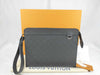 LOUIS VUITTON Damier Infini Louis Vuitton Damier Infini Stand Pouch Second Bag
