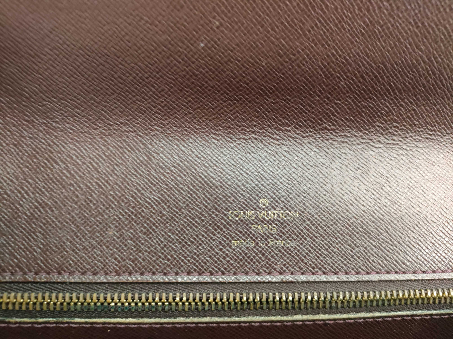 LOUIS VUITTON Taiga Clado M30196 Acajou Second Bag with Dust Bag