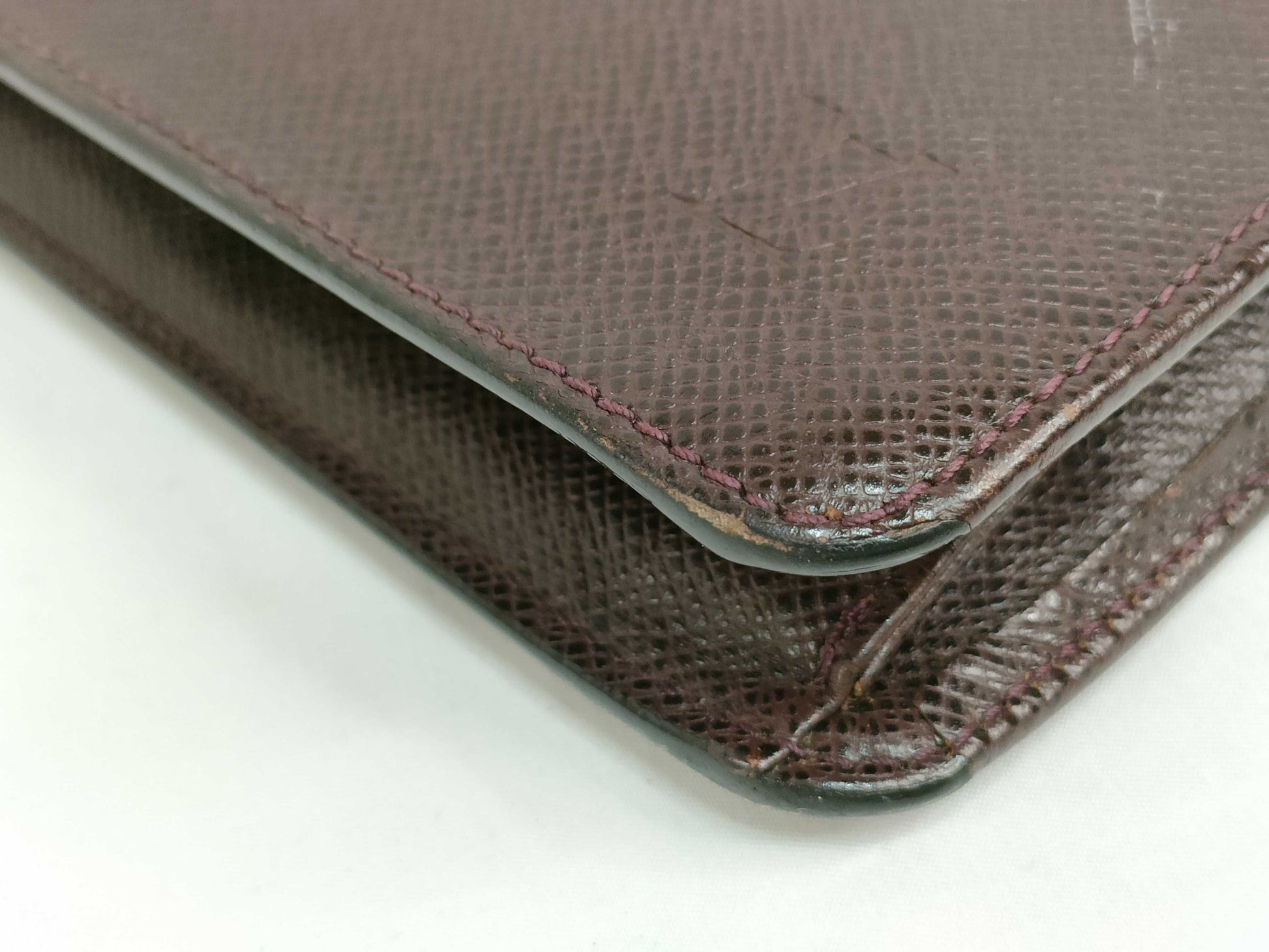 LOUIS VUITTON Taiga Clado M30196 Acajou Second Bag with Dust Bag
