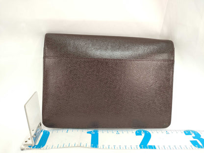 LOUIS VUITTON Taiga Clado M30196 Acajou Second Bag with Dust Bag