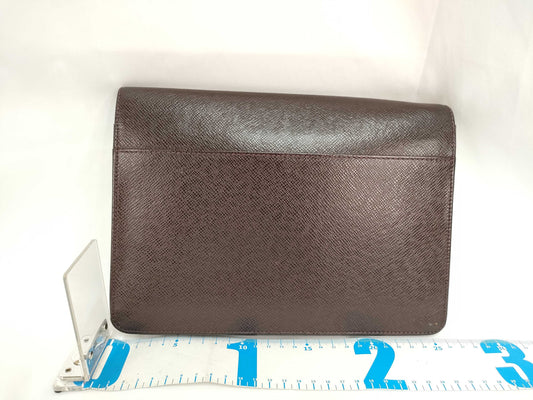 LOUIS VUITTON Taiga Clado M30196 Acajou Second Bag with Dust Bag