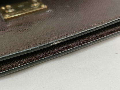 LOUIS VUITTON Taiga Clado M30196 Acajou Second Bag with Dust Bag