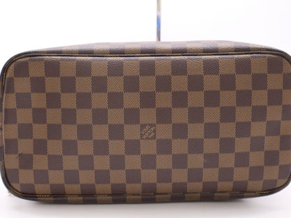 LOUIS VUITTON N41358 Damier Neverfull MM Cerise Tote Bag with Pouch