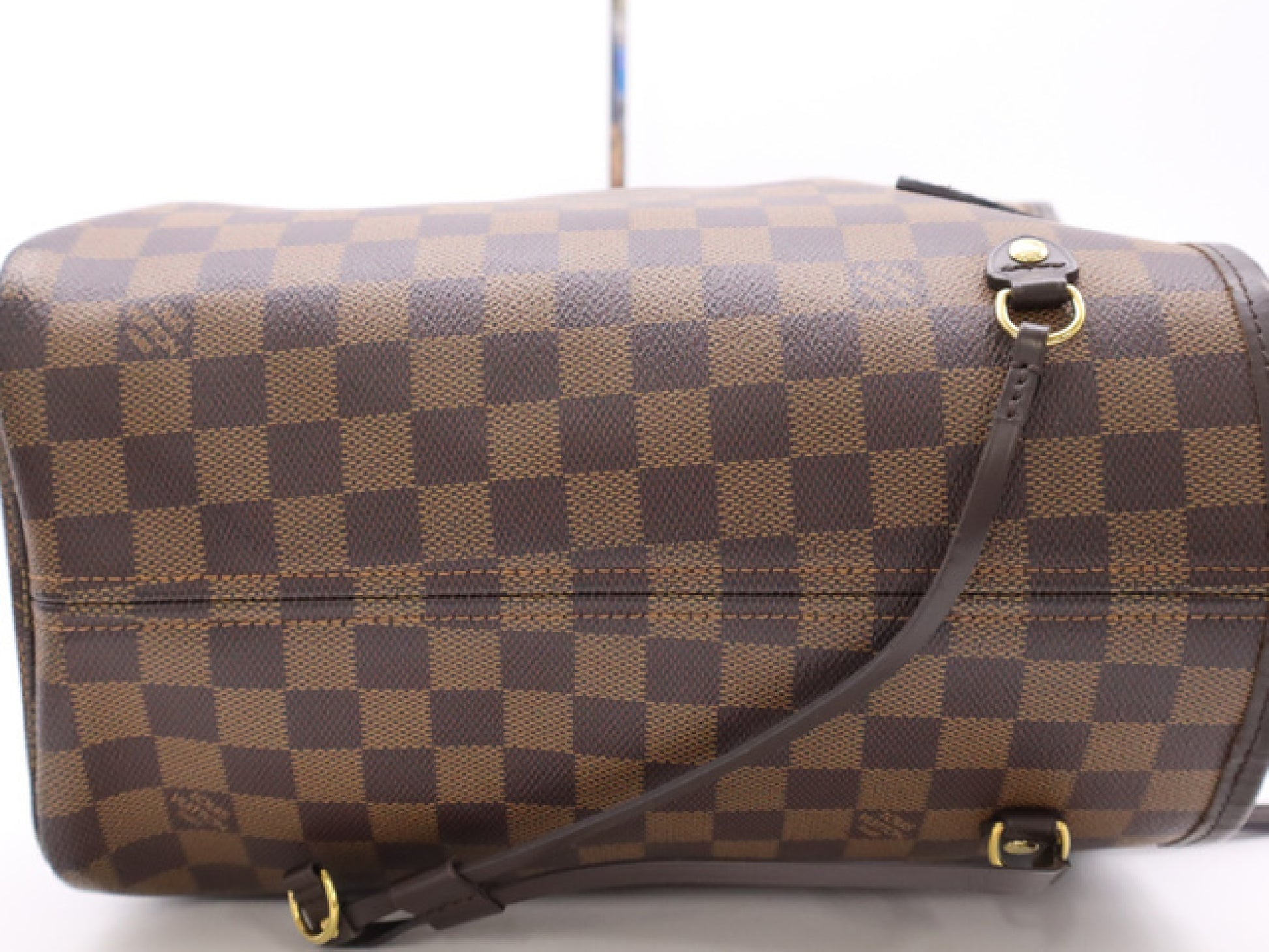 LOUIS VUITTON N41358 Damier Neverfull MM Cerise Tote Bag with Pouch