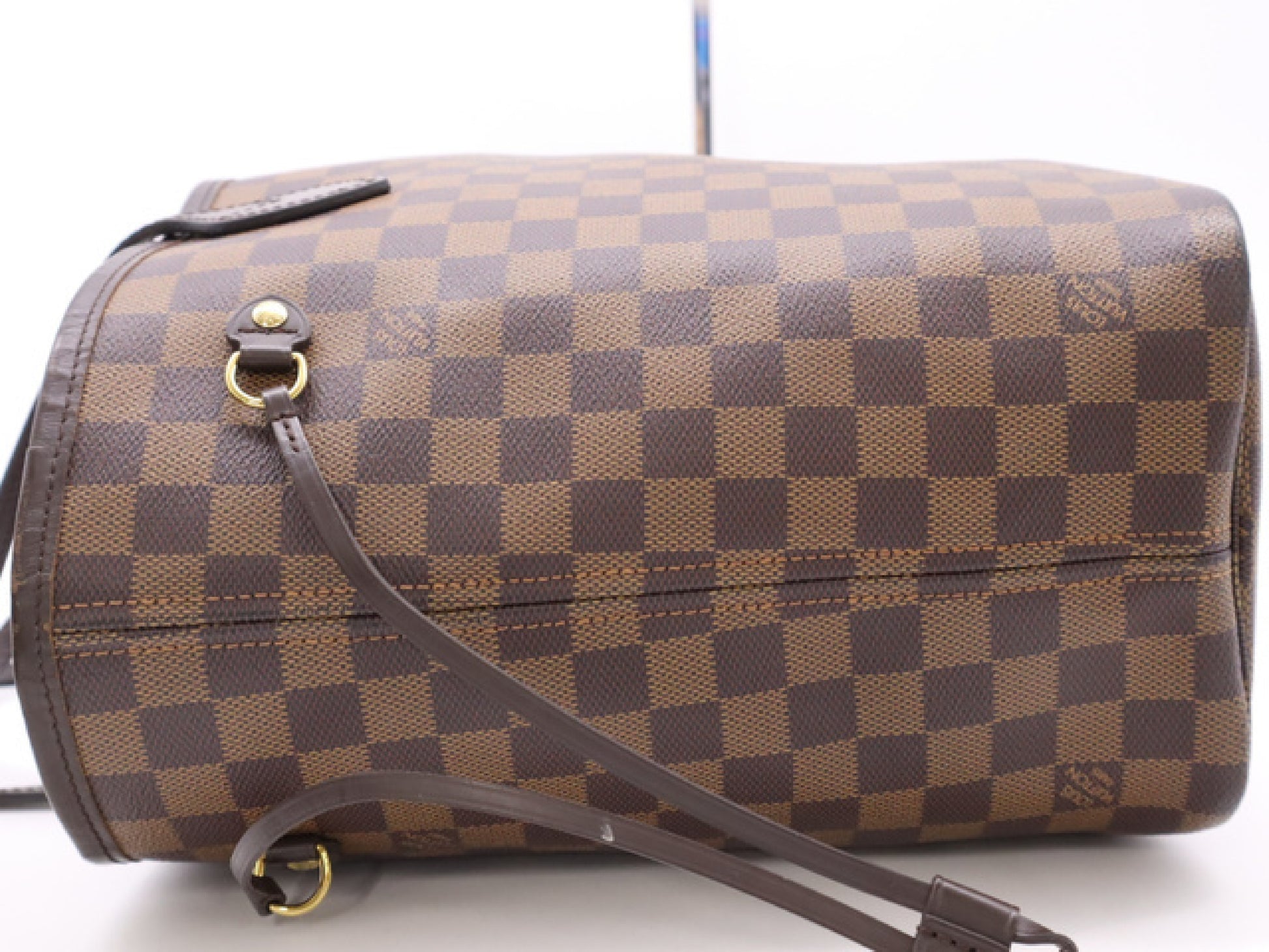 LOUIS VUITTON N41358 Damier Neverfull MM Cerise Tote Bag with Pouch