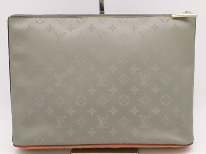 LOUIS VUITTON M63240 Monogram Titanium Pochette Cosmos Second Bag